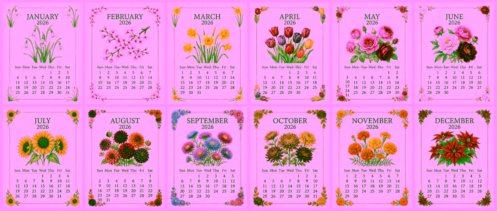 2026 Calendar Collection