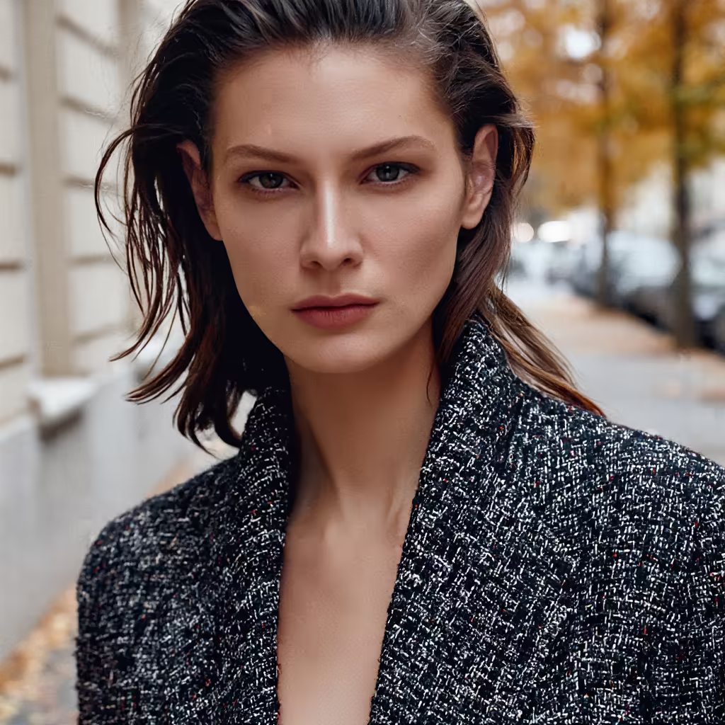 ファッションエディトリアルポートレート